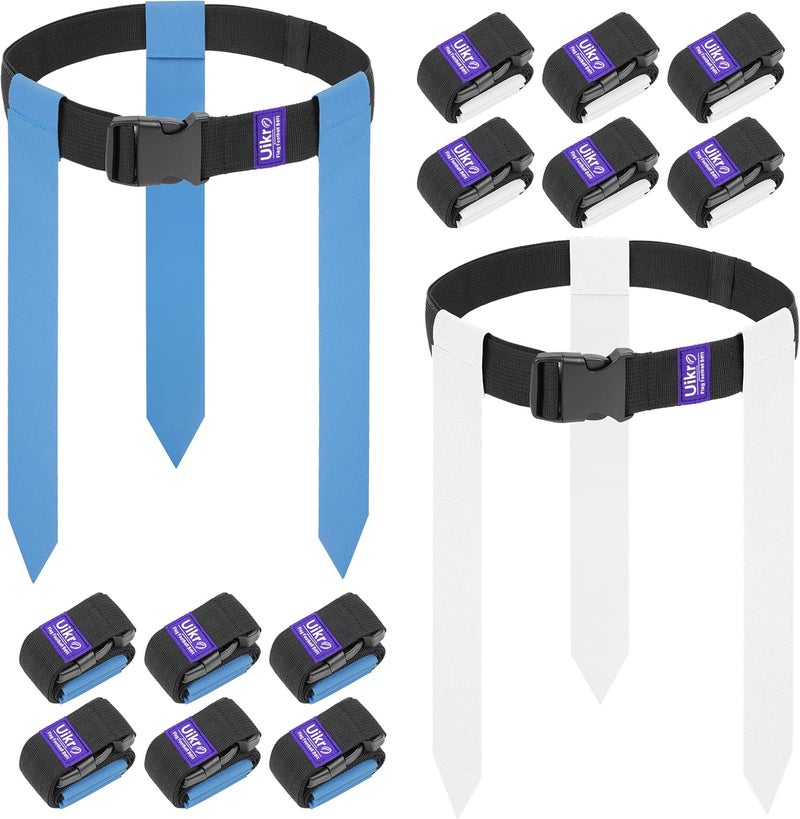 Uikro Flag Football Belts, 14 Player Flag Football Set with 42 Flags for Adults Youth Kids, Sports Training Competition - Image 1